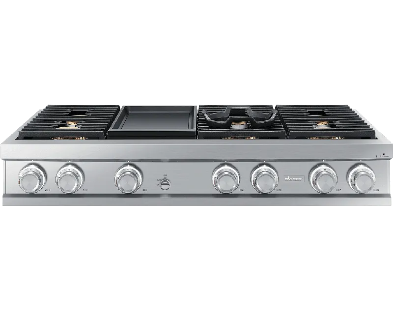 Dacor DTT48M976LS 48" Rangetop, Silver Stainless Steel, Natural Gas
