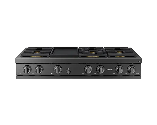 Dacor DTT48T963GM 48" Rangetop, Graphite Stainless, Natural Gas/Liquid Propane