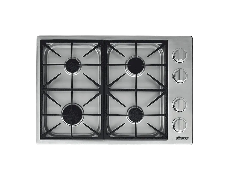 Dacor HDCT304GSNGH 30" Dual Gas Cooktop, Natural Gas/High Altitude