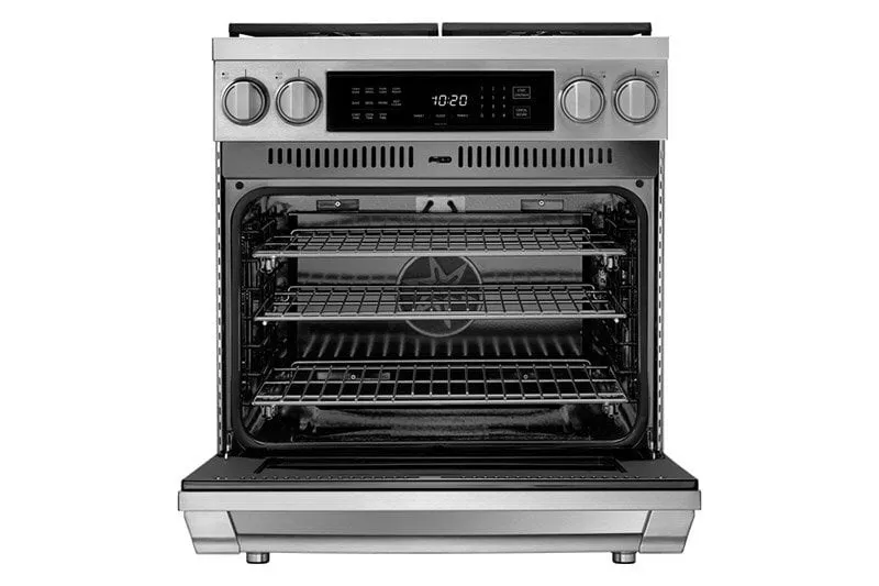 Dacor HDPR30SLPH 30" Dual Fuel Pro Range, Silver Stainless Steel, Liquid Propane/High Altitude