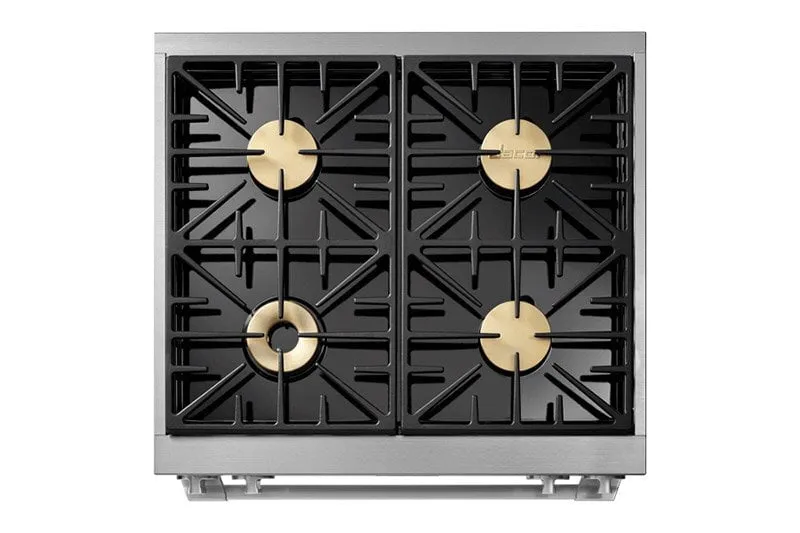 Dacor HDPR30SLPH 30" Dual Fuel Pro Range, Silver Stainless Steel, Liquid Propane/High Altitude