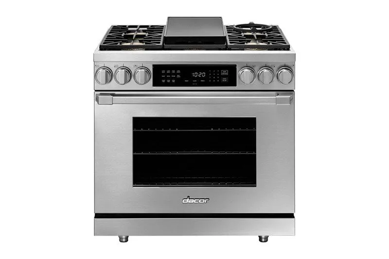 Dacor HDPR36CNG 36" Dual Fuel Pro Range, Dacormatch, Natural Gas