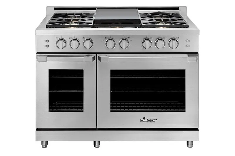 Dacor HGPR48CNGH 48" Gas Pro Range, Dacormatch Natural Gas/High Altitude