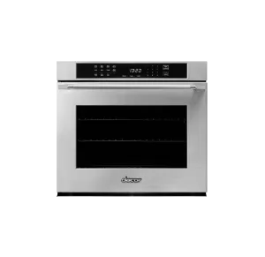 Dacor HWO130FS Heritage 30" Single Wall Oven, Silver Stainless Steel With Flush Handle
