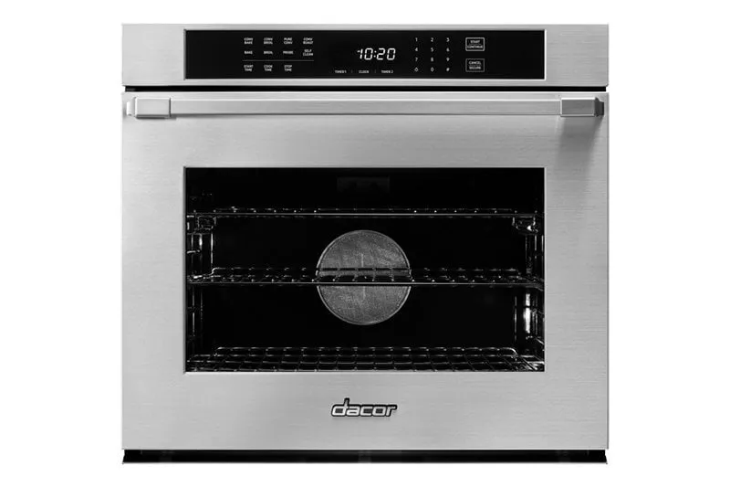 Dacor HWO130PS 30" Single Wall Oven, Silver Stainless Steel With Pro Style Handle