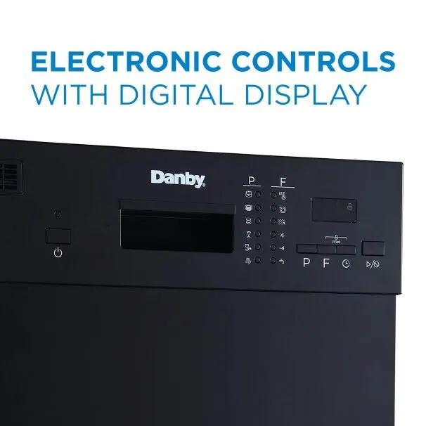 Danby DDW1804EB Danby 18" Black Built In Dishwasher