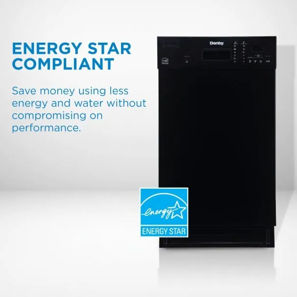 Danby DDW1804EB Danby 18" Black Built In Dishwasher