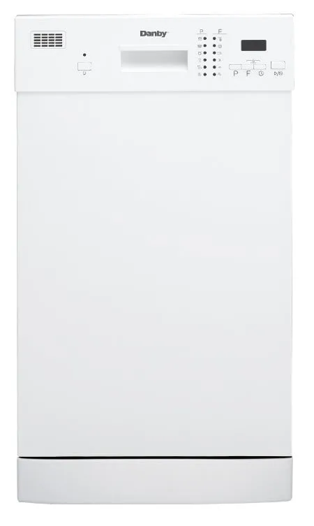 Danby DDW1804EW Danby 18 White Built-In Dishwasher