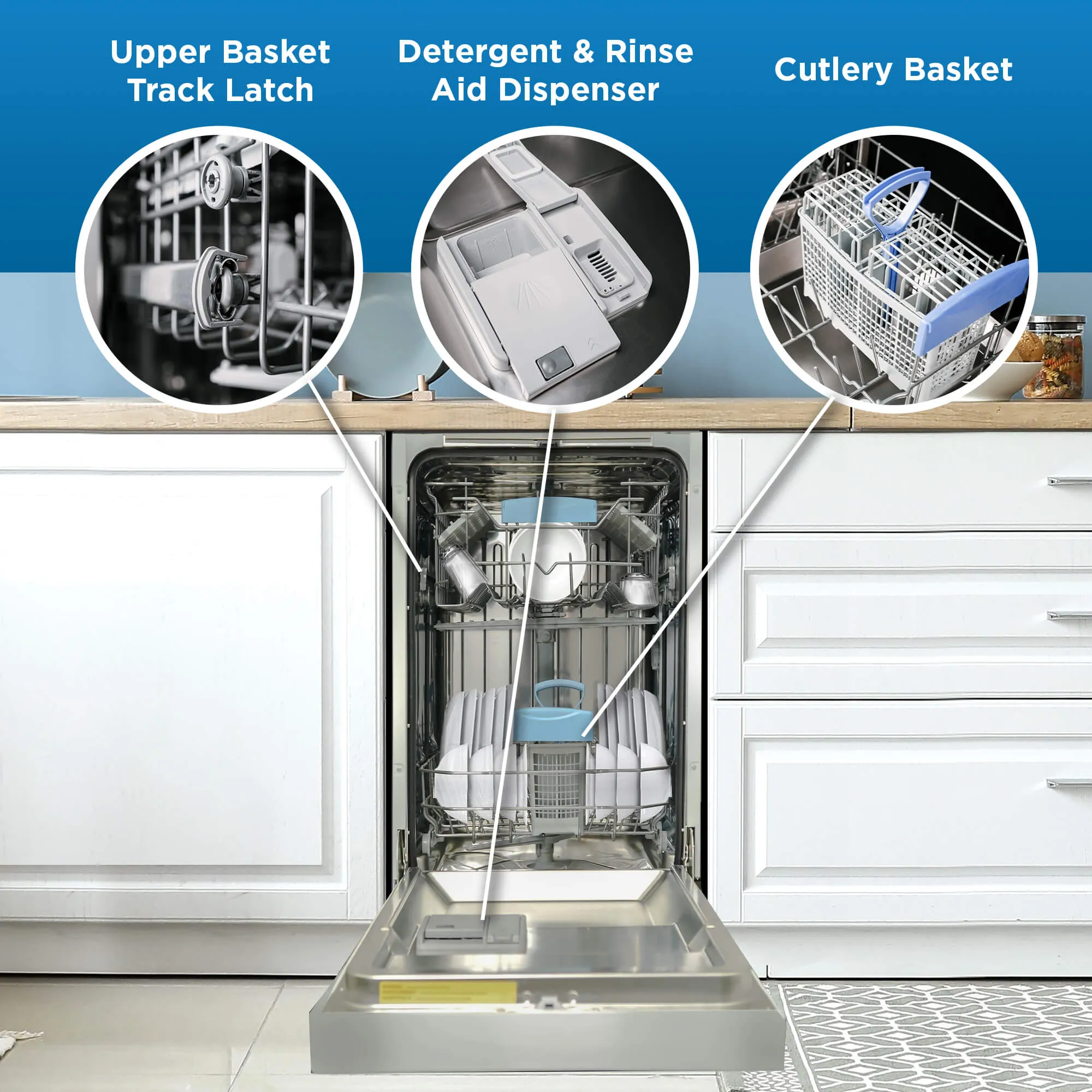 Danby DDW18D1ESS Danby 18" Electronic Dish Washer Stainless Steel