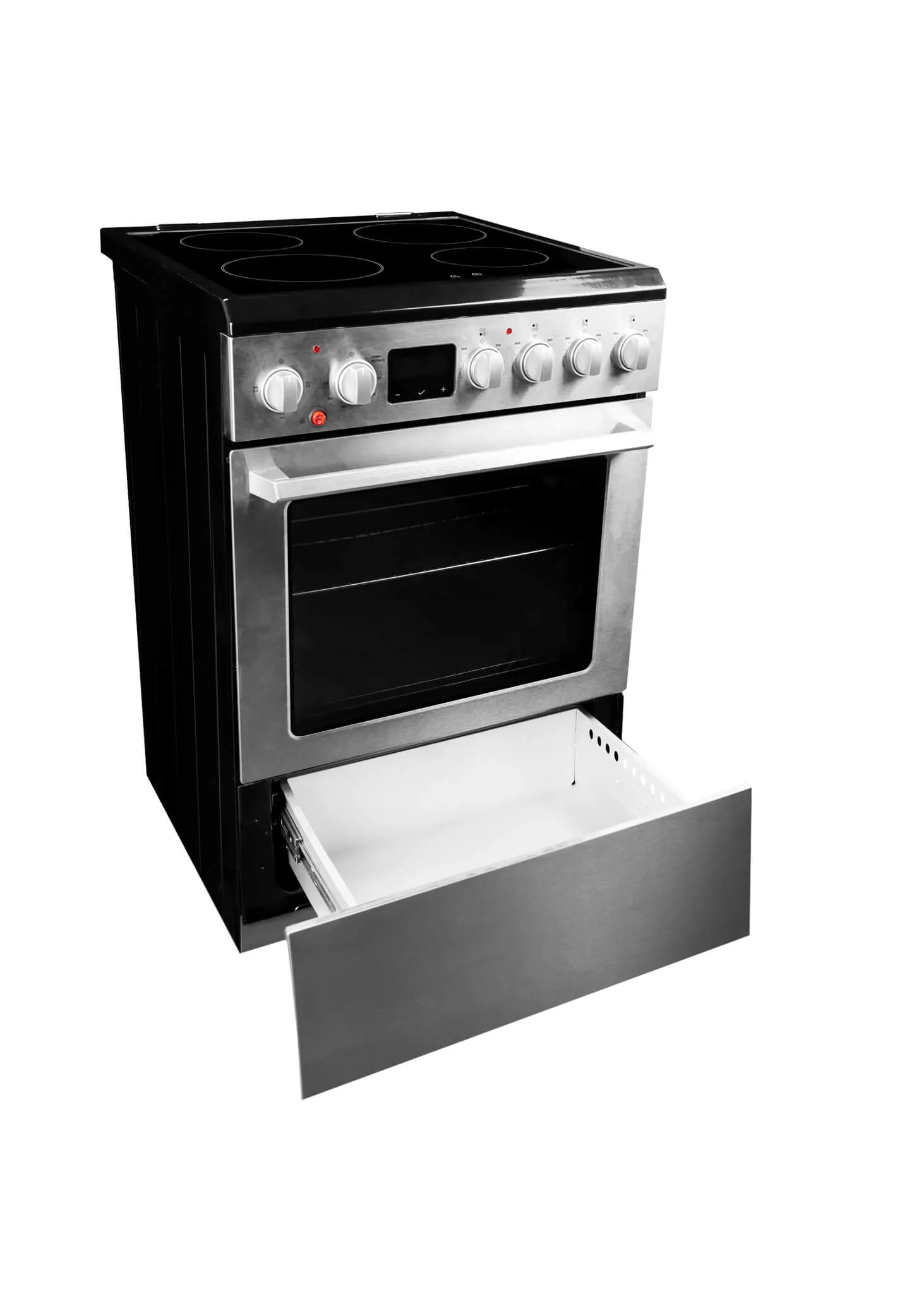Danby DRCA240BSS Danby 24-In Truairfry Smooth Top Slide-In Electric Range In Stainless Steel
