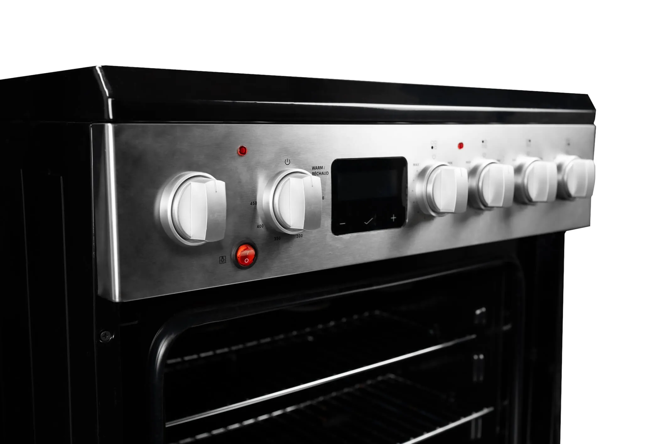 Danby DRCA240BSS Danby 24-In Truairfry Smooth Top Slide-In Electric Range In Stainless Steel