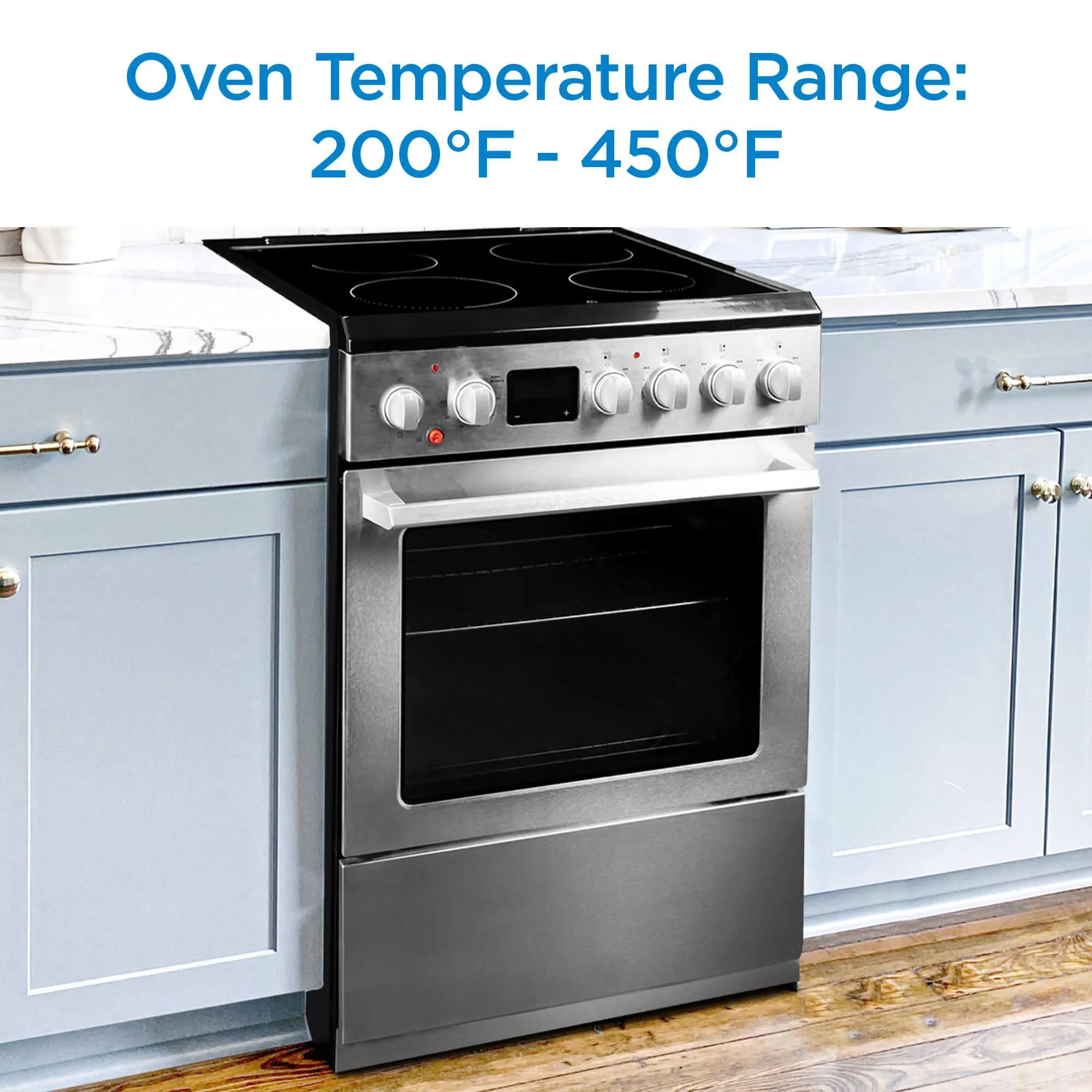 Danby DRCA240BSS Danby 24-In Truairfry Smooth Top Slide-In Electric Range In Stainless Steel