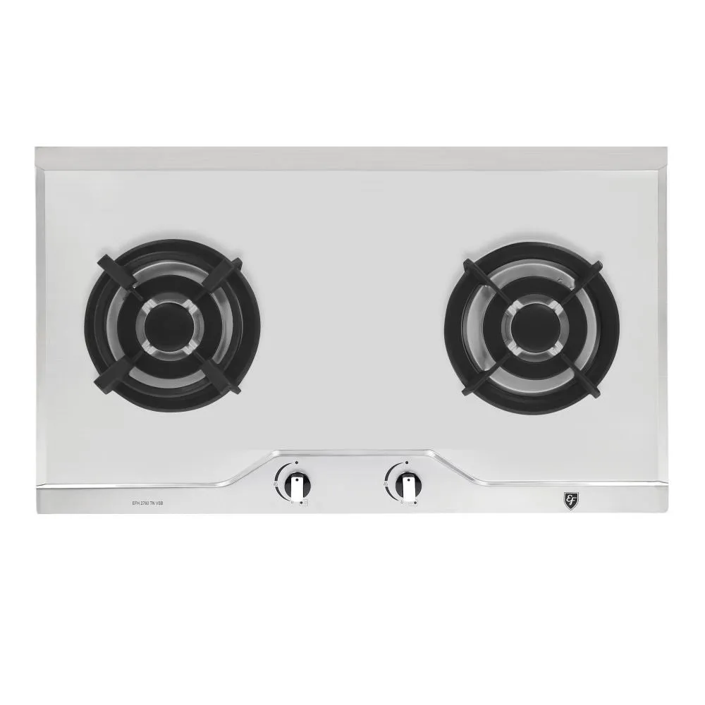 EF 90 CM Chimney Cooker Hood CK-Vetro Plus   EF EFH 2760 TN VSB 78cm Built in Stainless Steel Gas Hob