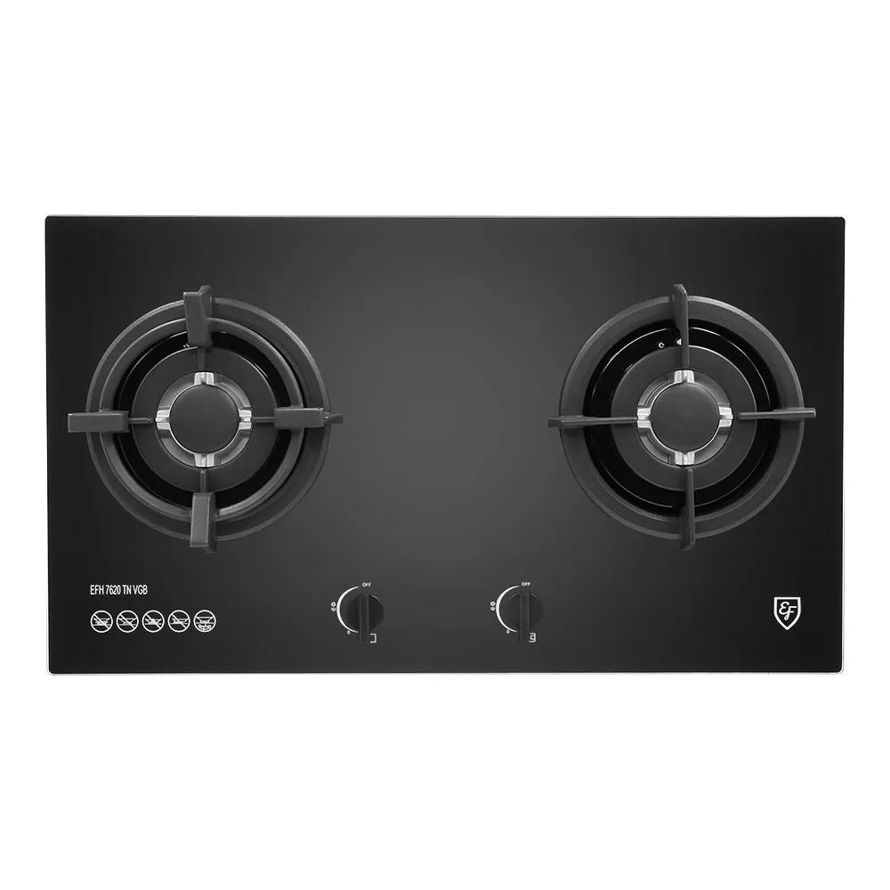 EF 90cm Chimney Hood CK FINO PLUS BK   EF EFH 7620 TN VGB Glass Hob EFH7620TNVGB