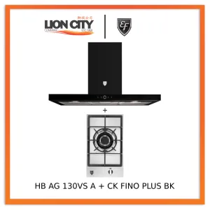 EF 90cm Chimney Hood CK FINO PLUS BK   EF HB AG 130VS A 30cm Built in Stainless Steel Gas Hob