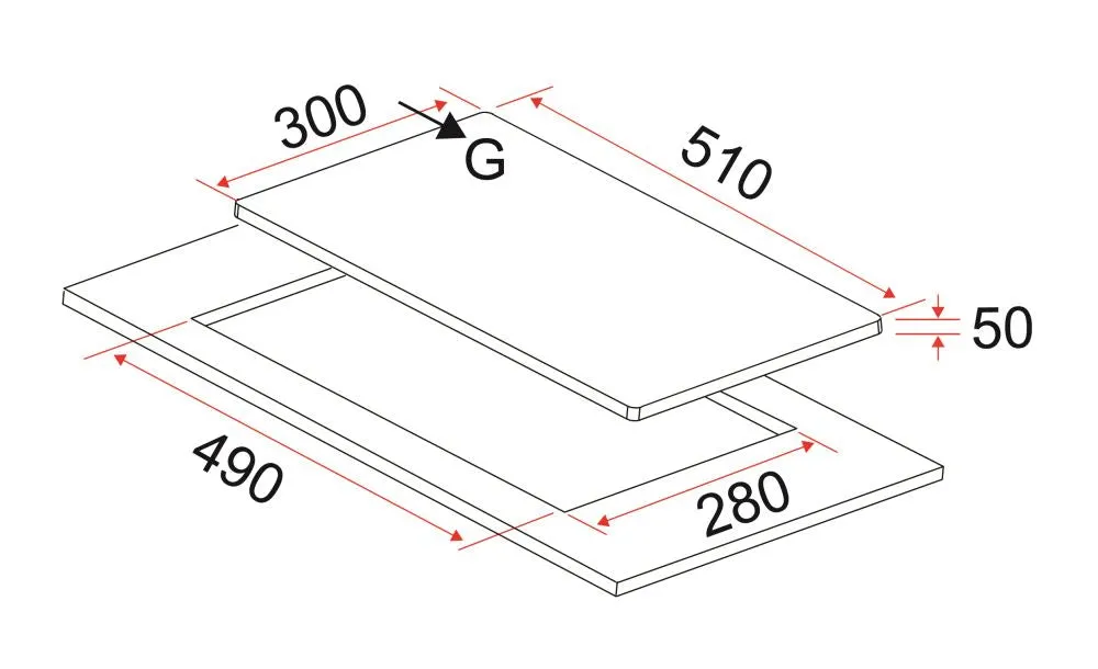 EF 90cm Chimney Hood CK FINO PLUS BK   EF HB AG 130VS A 30cm Built in Stainless Steel Gas Hob