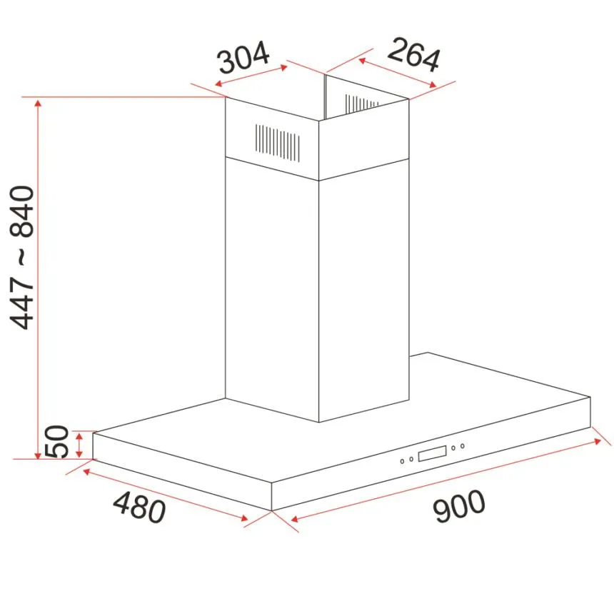 EF 90cm Chimney Hood CK-Fino SS   EF 78cm Gas Hob 3 Brass Burners EFH 7635 WT VGB