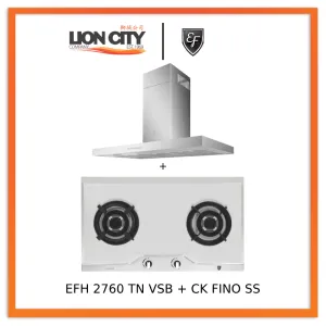 EF 90cm Chimney Hood CK-Fino SS   EF EFH 2760 TN VSB 78cm Built in Stainless Steel Gas Hob