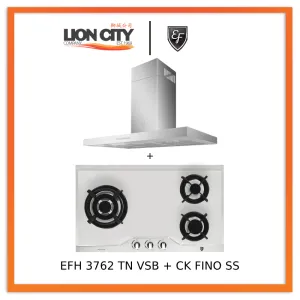 EF 90cm Chimney Hood CK-Fino SS   EF EFH 3762 TN VSB 78cm Built in Stainless Steel Gas Hob