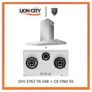 EF 90cm Chimney Hood CK-Fino SS   EF EFH 3763 TN VSB 78cm Built in Stainless Steel Gas Hob