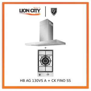 EF 90cm Chimney Hood CK-Fino SS   EF HB AG 130VS A 30cm Built in Stainless Steel Gas Hob