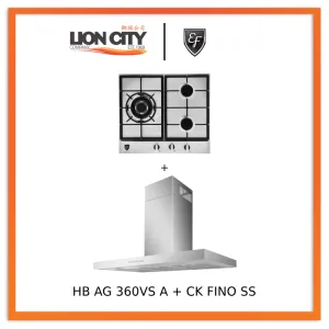 EF 90cm Chimney Hood CK-Fino SS   EF HB AG 360VS A 58cm Built-in Hob