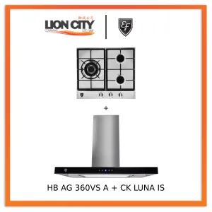 EF CK LUNA IS 90cm Island Hood   EF HB AG 360VS A 58cm Built-in Hob