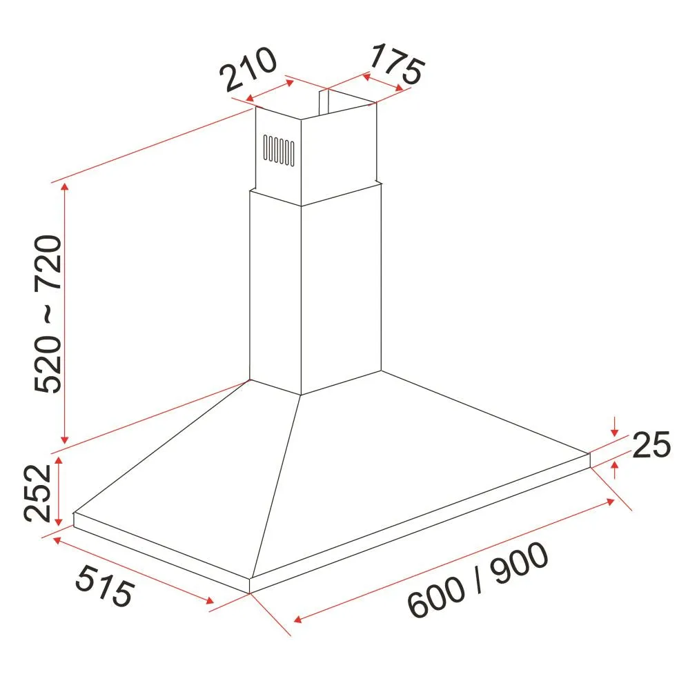 EF CK Premio 90 Chimney Hood   EF EFH 3763 TN VSB 78cm Built in Stainless Steel Gas Hob