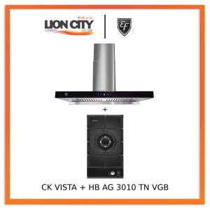 EF CK VISTA 90CM Chimney Hood   HB AG 3010 TN VGB 30cm Hob Single Burner