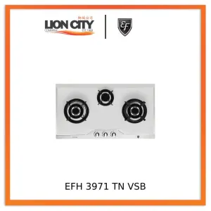 EF EFH3971 86cm 3-Burner GAS HOB (EFH 3971 TN VSB) EFH3971TNVSB SS/PUB