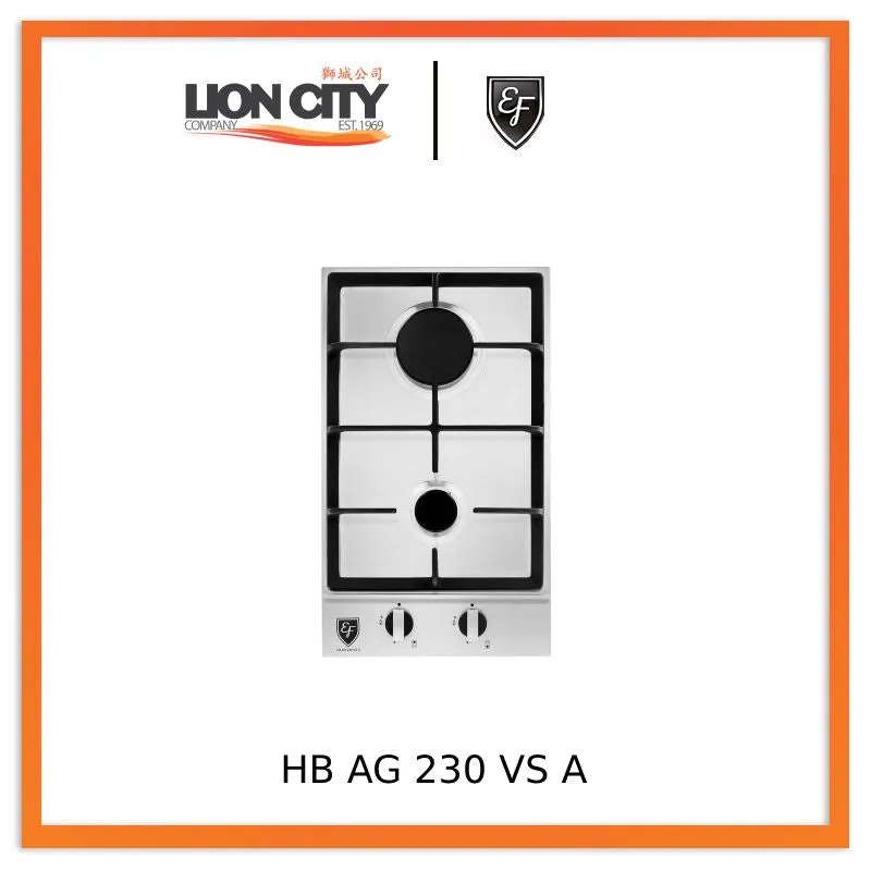 EF HB AG 230VS A 30cm Built in Stainless Steel Gas Hob HBAG230VSA