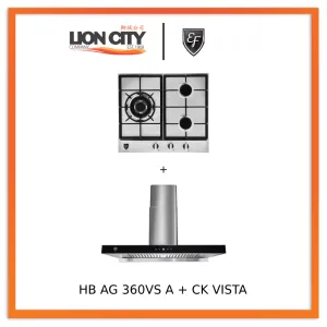 EF HB AG 360VS A 58cm Built-in Hob   CK VISTA Cooker Hood 90CM