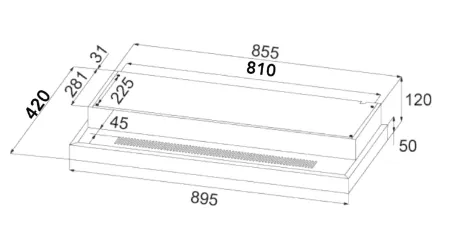 EF HB BI 2730 A Induction Hob 70CM   EFCH 9204T BK Cooker Hood 90CM