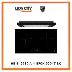 EF HB BI 2730 A Induction Hob 70CM   EFCH 9204T BK Cooker Hood 90CM