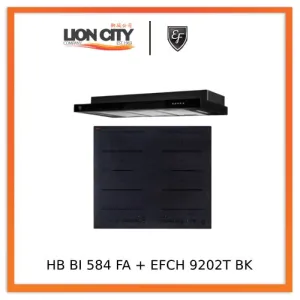 EF HB BI 584 FA Induction Hob 60CM   EFCH 9202T BK Cooker Hood 90CM