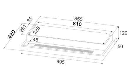 EF HB BI 584 FA Induction Hob 60CM   EFCH 9202T BK Cooker Hood 90CM