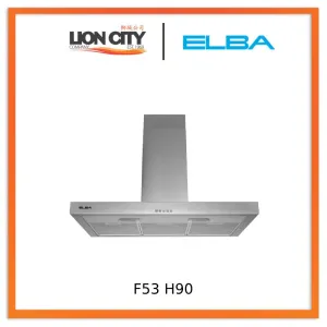 Elba 90cm Stainless Steel Chimney Hood F53 H90
