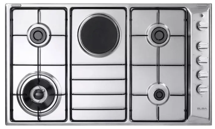 Elba EHS948D1S 90 cm Built in Stainless Steel Gas Hob EHS 948D1 S