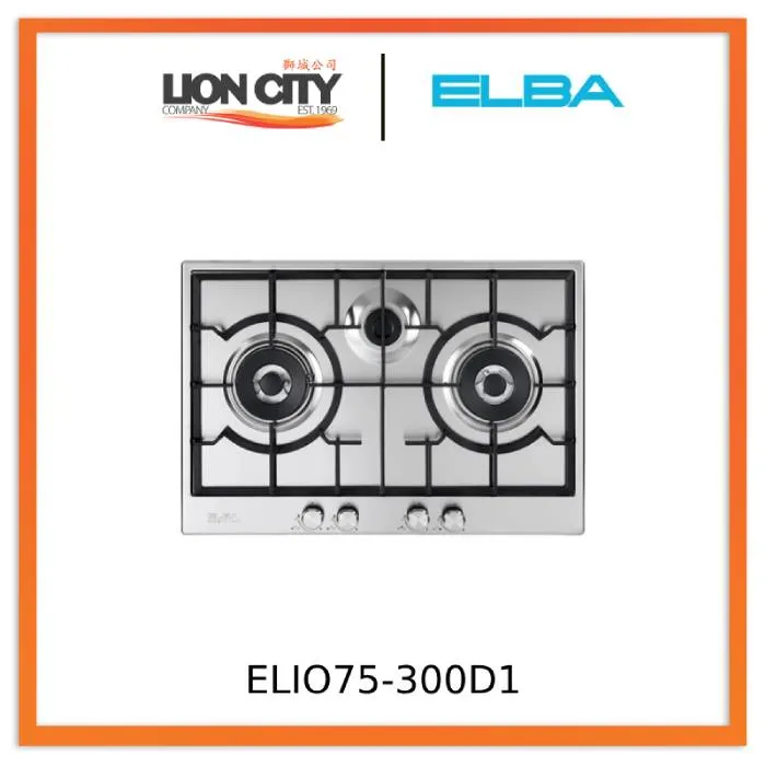 Elba ELIO75-300D1 70CM 3-Burner Gas Hob