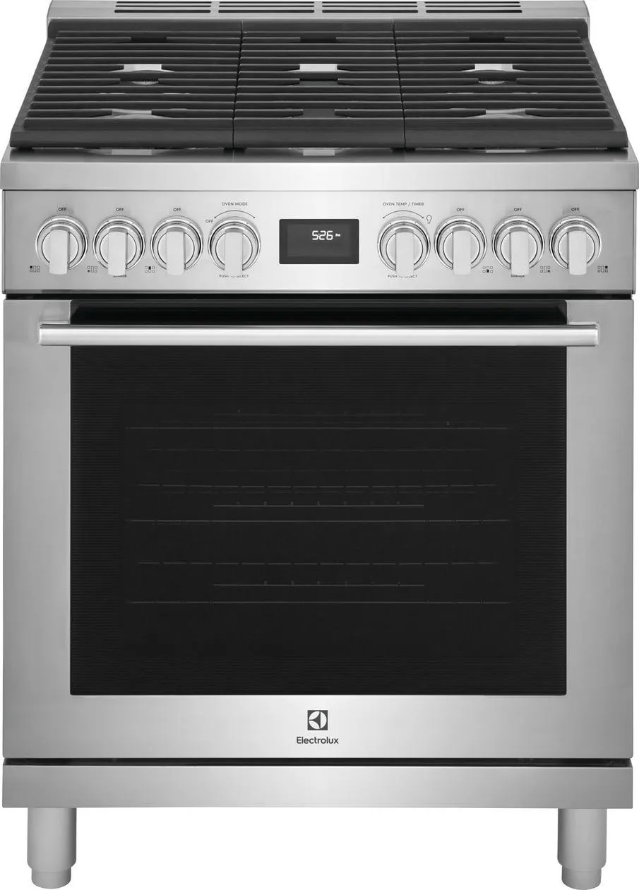 Electrolux ECFG3068AS Electrolux 30" Front Control Freestanding Gas Range