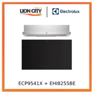 Electrolux ECP9541X 90cm UltimateTaste 300 pull-out extractor hood Electrolux EHI8255BE 80cm UltimateTaste 700 built-in induction hob with 2 cooking zones