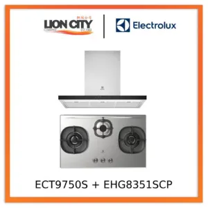 Electrolux ECT9750S 90cm UltimateTaste 500 chimney cooker hood EHG8351SCP (PUB) 82cm UltimateTaste 500 built-in gas hob with 3 cooking zones