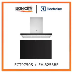 Electrolux ECT9750S 90cm UltimateTaste 500 chimney cooker hood Electrolux EHI8255BE 80cm UltimateTaste 700 built-in induction hob with 2 cooking zones