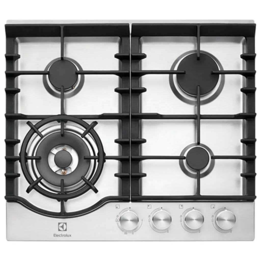 Electrolux EHG645SD 60cm Stainless Steel Gas Cooktop