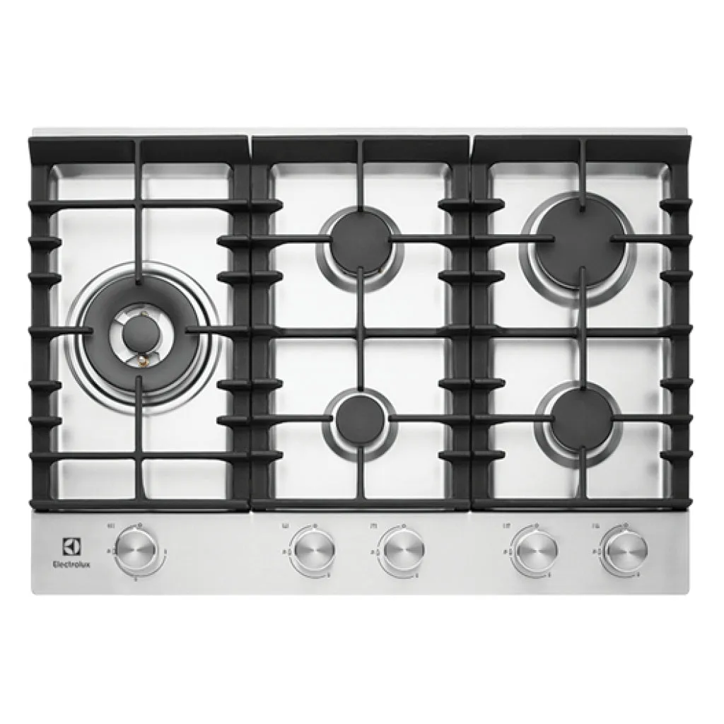 Electrolux EHG755SA 75cm Stainless Steel Gas Cooktop