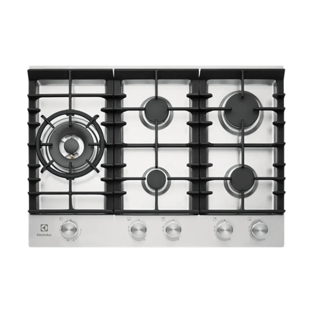 Electrolux EHG755SD 75cm Stainless Steel Gas Cooktop