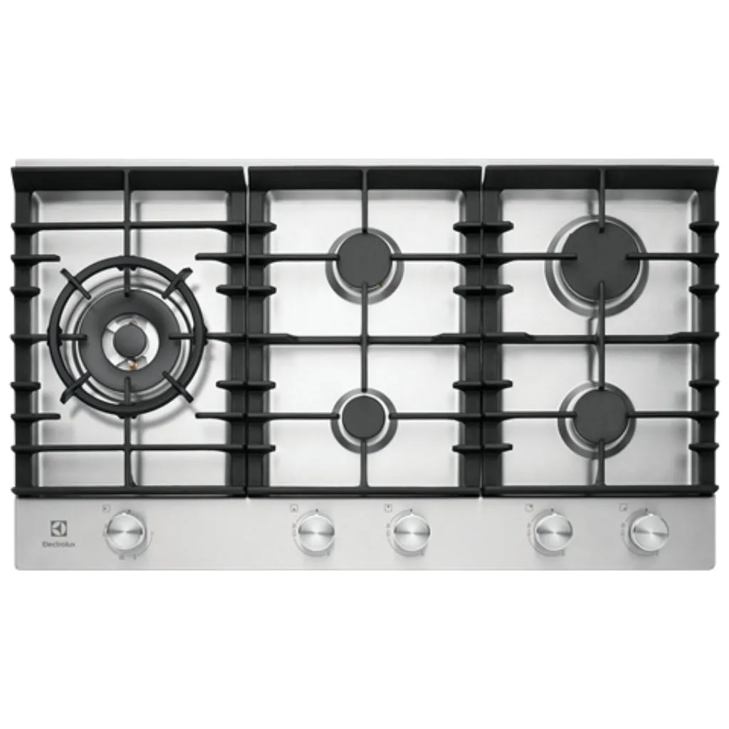 Electrolux EHG955SD 90cm Stainless Steel Gas Cooktop