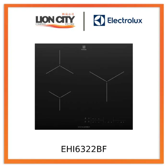 Electrolux EHI6322BF 60CM Built-in 3-Zone Induction Hob