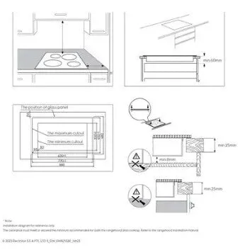Electrolux EHI8255BE 80cm UltimateTaste 700 Built-in Induction Hob With 2 Cooking Zones