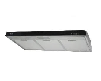 Ellane 60cm/90cm Slimline Hood With Black Panel EH-9280   Ellane WG-248SV 3 Burner Glass Hob